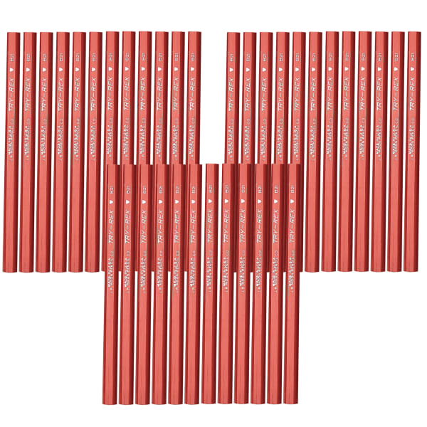 Moon Products Try Rex Pencils, Jumbo, 2.11 mm, #2 Lead, Red, Pack Of 36