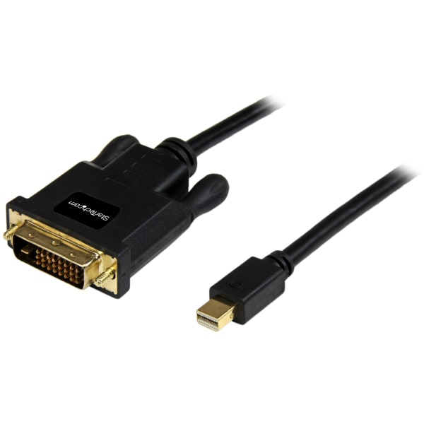 StarTech.com 3 ft Mini DisplayPort to DVI Adapter Converter Cable - Mini DP to DVI 1920x1200 - Black - 3 ft DVI/Mini DisplayPort Video Cable