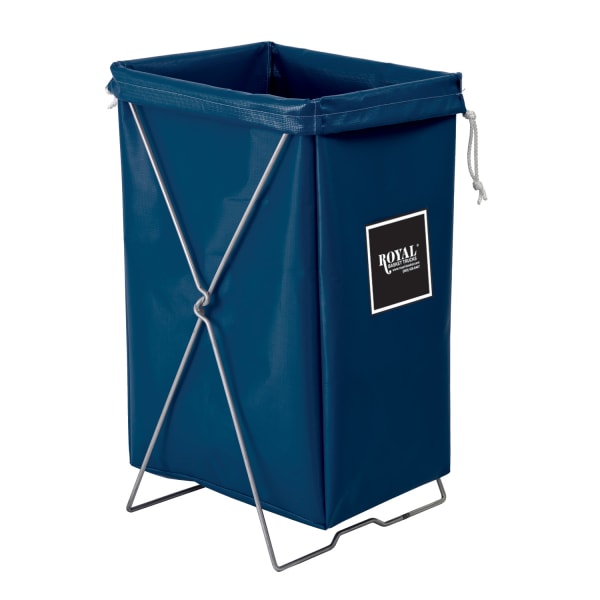 Royal Basket Trucks Hamper, Standard Hamper Kit, 17inL x 15inW x 30inH, Navy Blue