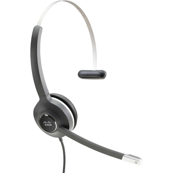Cisco Headset 531 (Wired Single with Quick Disconnect coiled RJ Headset Cable) - Mono - Quick Disconnect - Wired - 90 Ohm - 50 Hz to 18 kHz - Over-the-head - Monaural - Supra-aural - Electret, Condenser, Uni-directional Microphone - Noise Canceling