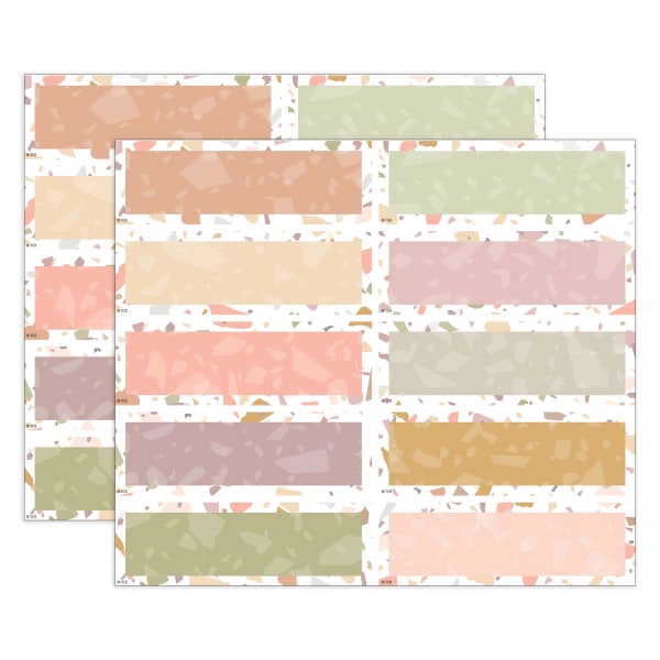 Teacher Created Resources Labels Magnetic Accents, Terrazzo Tones, 20 Per Pack, Set Of 2 Packs