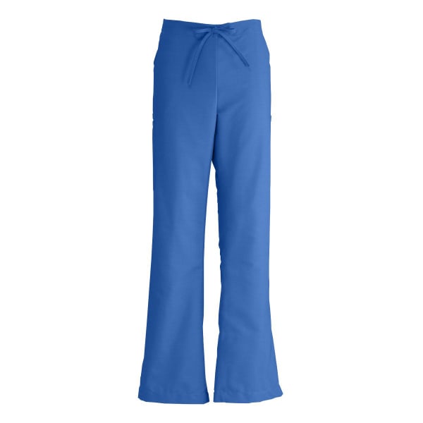 Medline ComfortEase Ladies Modern-Fit Cargo Scrub Pants, Large, Royal Blue