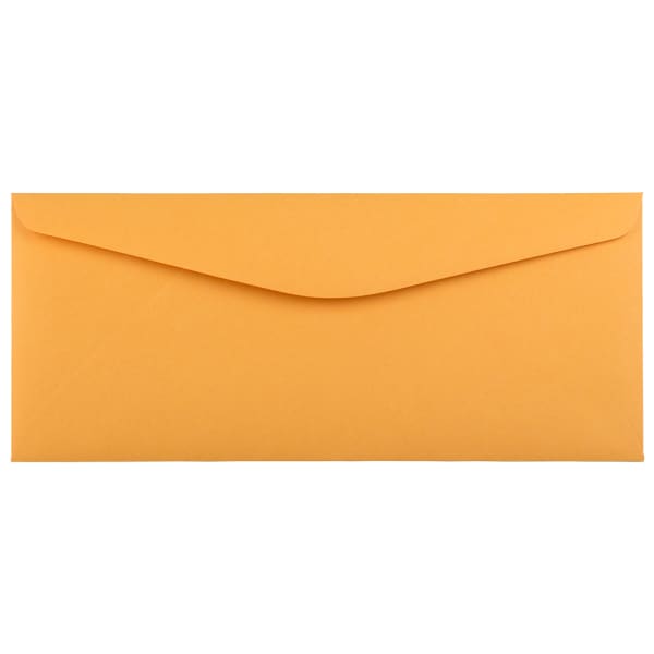JAM Paper Booklet Commercial-Flap Envelopes, #11, Gummed Seal, Brown Kraft, Pack Of 500 Envelopes