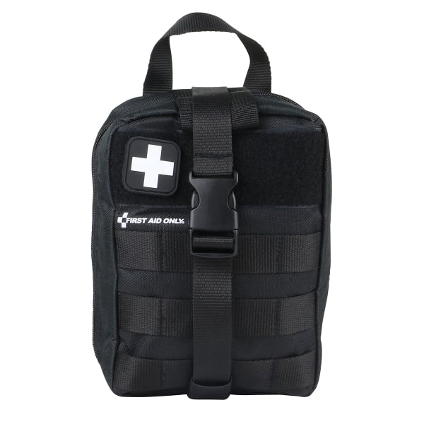First Aid Only Attach And Release First Aid Kit, 4inH x 5-15/16inW x 8-1/8inD, Kit Of 162 Pieces