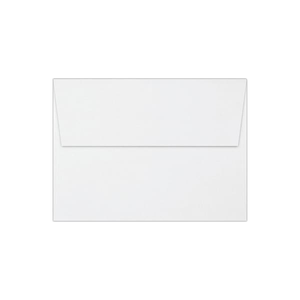 LUX Invitation Envelopes, A7, Peel & Stick Closure, White, Pack Of 500