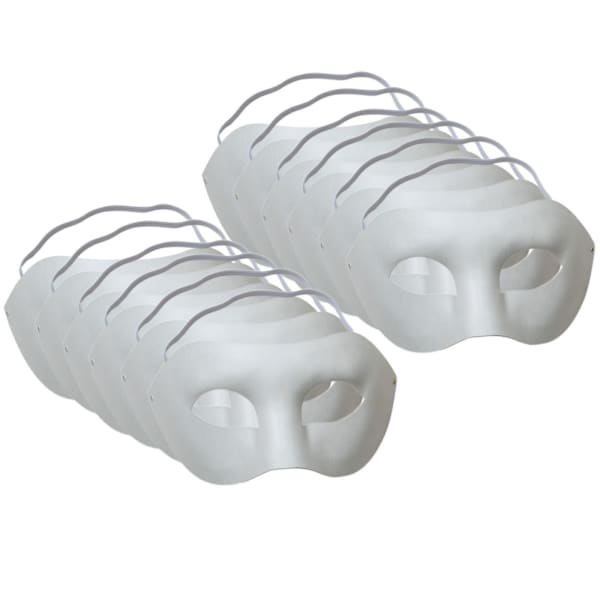 Creativity Street Paperboard Masks, 4in x 7in, Marauder, Bundle Of 12 Masks
