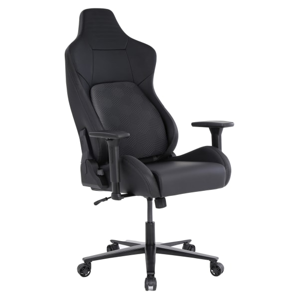 RS Gaming Vertex Ergonomic Faux Leather High-Back Gaming Office Chair, Black, BIFMA Compliant