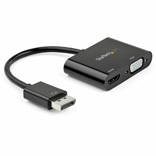 StarTech.com DisplayPort to HDMI VGA Adapter - DP 1.2 HBR2 to HDMI 2.0 4K 60Hz or VGA Monitor Converter - Digital Video Display Adapter