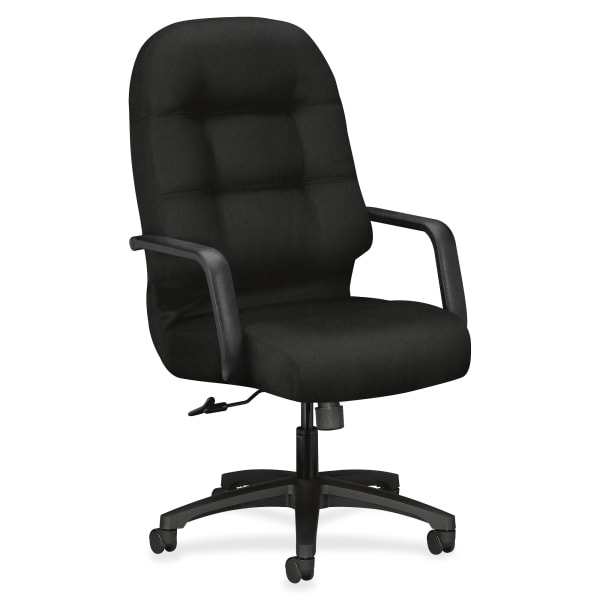 HON Pillow-Soft Fabric Executive High-Back Chair, Black