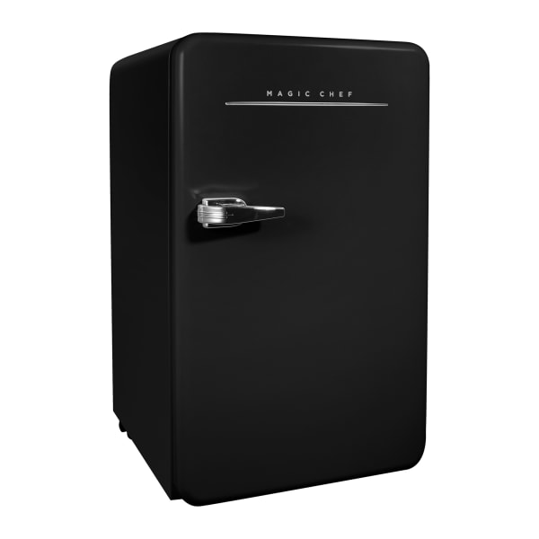 Magic Chef 3.2 Cu. Ft. Retro Mini Fridge With Manual Defrost, Black