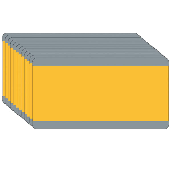 Ashley Productions Big Reading Guides, 3-3/4in x 7-1/4in, Goldenrod, Pack Of 12 Guides