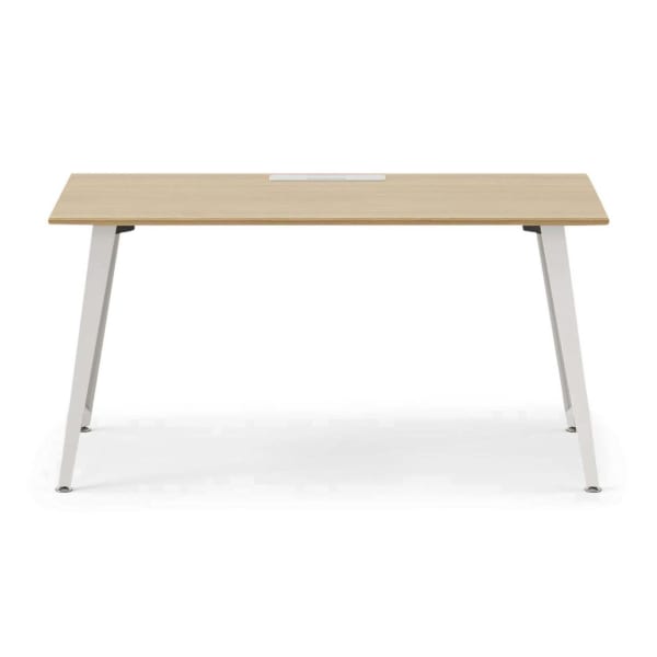 Branch Furniture Office Desk, Woodgrain/White