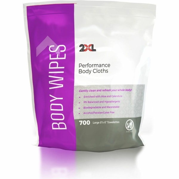 2XL Vitamin E & Aloe Performance Body Cloths - 6in Width x 8in Length - White - 700 Per Pouch - 1 Each