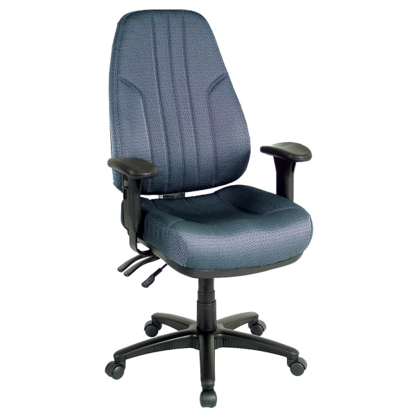 Raynor Miranda Multifunction High-Back Chair, Pewter/Black