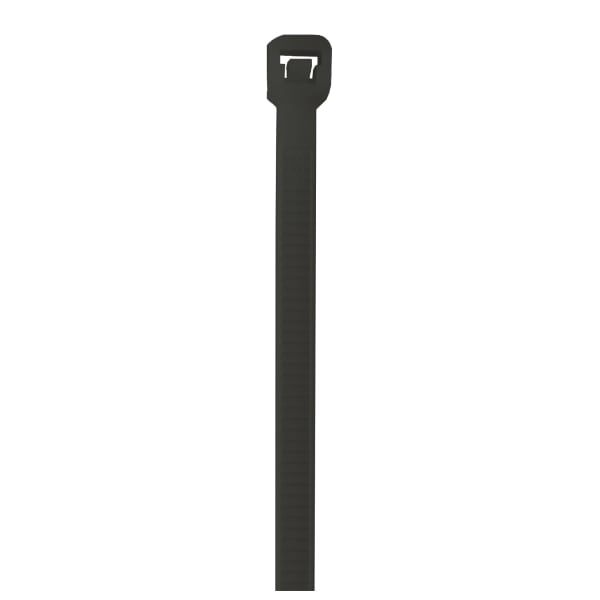 Partners Brand UV Cable Ties, 40 Lb, 10in, Black, Case Of 500