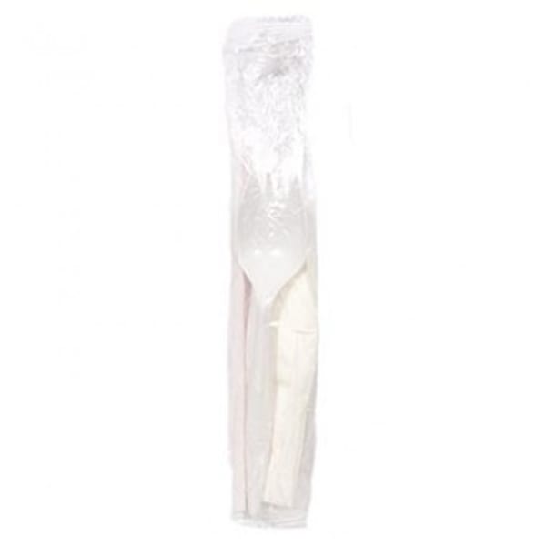 Empress Medium Weight Cutlery Kits, Assorted, White, Case Of 1,000 Kits