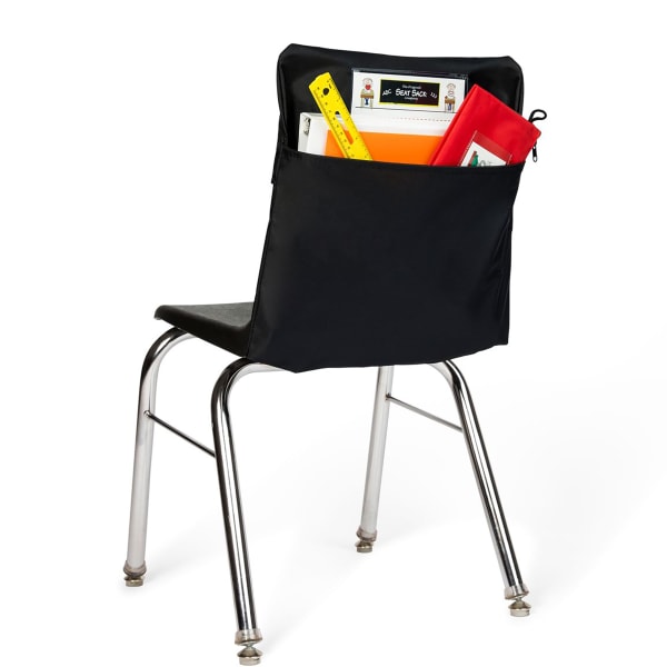 Victor Seat Sack Chair Cover Classroom Pack, 14in x 1/2in, Black, Pack Of 25 Covers