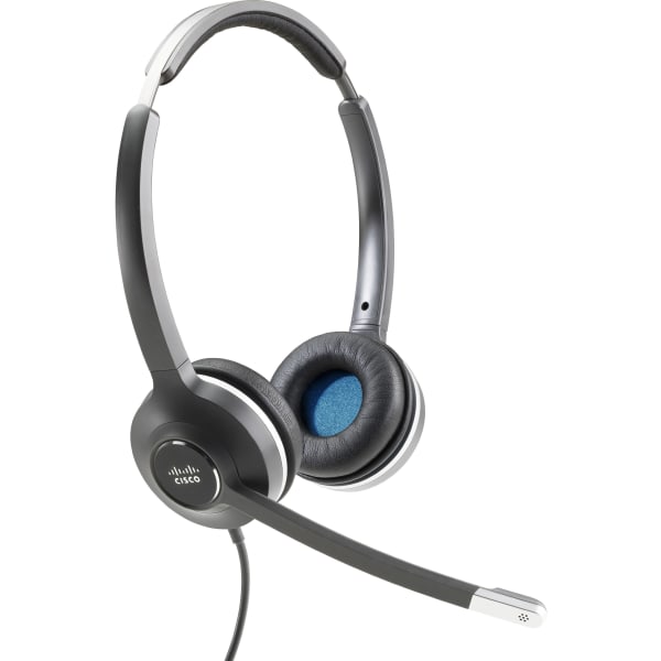 Cisco 532 Wired Dual - Headset - on-ear - wired - for Cisco DX70, DX70 - MSRP, DX80, DX80 (No Radio); IP Phone 8851, 8861, 8865, 8865NR