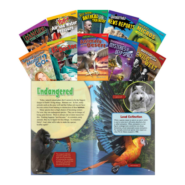 Teacher Created Materials TIME FOR KIDS Nonfiction Book Set, Set 2, Set Of 10 Books, Grade 5