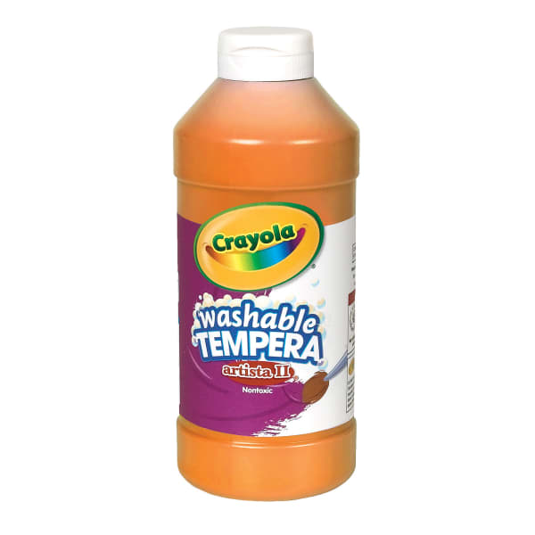 Crayola Artista II Tempera Paint, 16 Oz, Orange