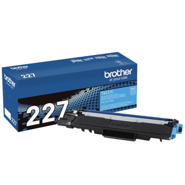 Brother TN-227 Cyan High Yield Toner Cartridge, TN-227C