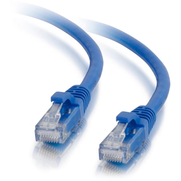 C2G 10ft Cat5e Snagless Unshielded UTP Ethernet Network Patch Cable (RJ45 M/M), Blue, Standard RJ45 Connectors, 5600pf/100m - Category 5e for Network Device - RJ-45 Male - RJ-45 Male - 10ft - Blue