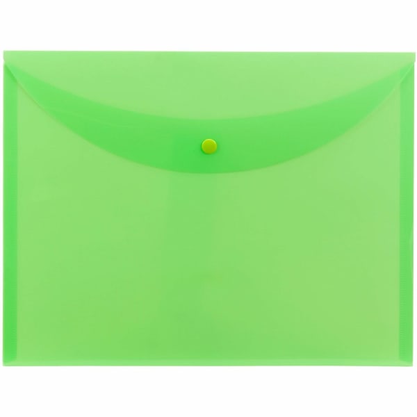 Smead Letter File Wallet - 8 1/2in x 11in - Green - 10 / Box