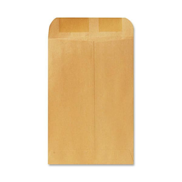 Quality Park Catalog Envelopes, Gummed Closure, 6 1/2in x 9 1/2in, Brown, Box Of 500
