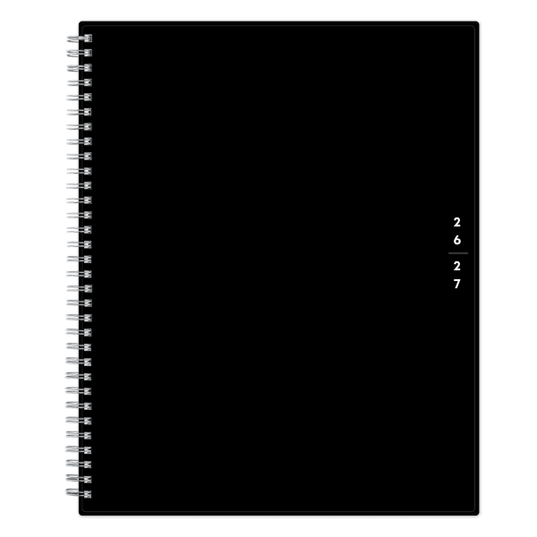 Teacher Lesson Planner BS Solid Black PP 8.5x11 AY26-27 W/M