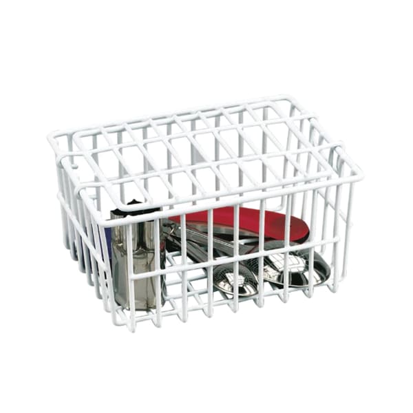 Better Houseware Dishwasher Basket, 3-1/4inH x 6-7/16inW x 5inD, White