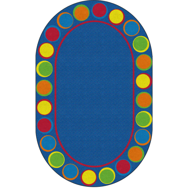 Flagship Carpets Sitting Spots Rug, Rectangle, 10ft 9in x 13ft2in, Primary Colors