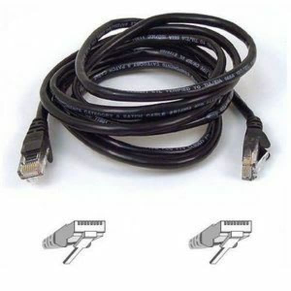 Belkin Cat5e Patch Cable - RJ-45 Male Network - RJ-45 Male Network - 5ft - Black