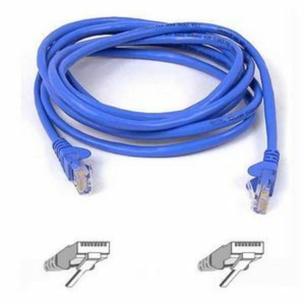 Belkin Cat5e Patch Cable - RJ-45 Male Network - RJ-45 Male Network - 1ft - Blue