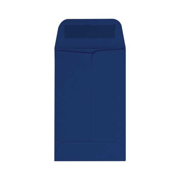 LUX Coin Envelopes, #1, Gummed Seal, Navy, Pack Of 50