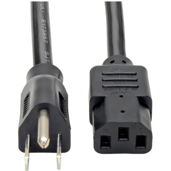Tripp Lite NEMA 5-15P To IEC-320-C13 Heavy-Duty Computer Power Cord, 3ft, P007-003