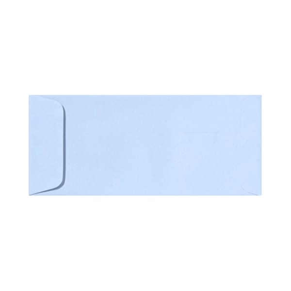 LUX Open-End Envelopes, #10, Peel & Press Closure, Baby Blue, Pack Of 50