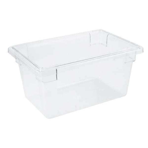 Cambro Camwear Food Box, 19 Qt, 9inH x 18inW x 12inD, Clear