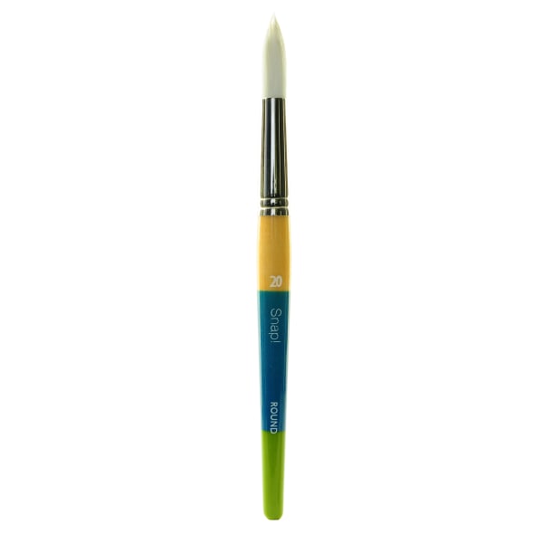Princeton Snap Paint Brush, Size 20, Round Bristle, Synthetic, Multicolor