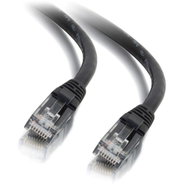 C2G 10ft Cat6 Snagless Unshielded UTP Ethernet Network Patch Cable (RJ45 M/M), Black, Standard RJ45 Connectors, 5600pf/100m - RJ-45 Male - RJ-45 Male - 10ft - Black