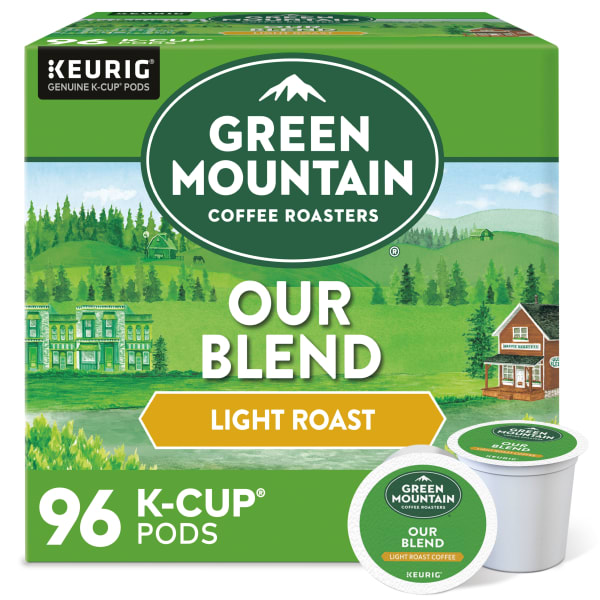 Green Mountain Coffee Single-Serve Coffee K-Cup, Our Blend, Carton Of 96, 4 x 24 Per Box