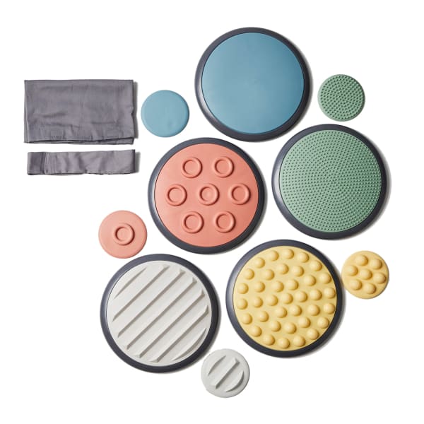 GONGE Nordic Tactile Discs, 5-1/2inH x 11inW x 22inD, Assorted Colors