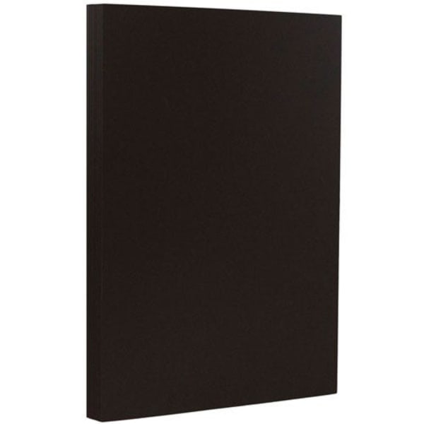 JAM Paper Legal Matte Paper, Black, Legal (8.5in x 14in), 50 Sheets Per Pack, 28 Lb