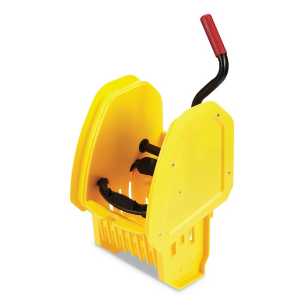 Rubbermaid Commercial WaveBrake 2.0 Wringer, Down-Press, Plastic, Yellow