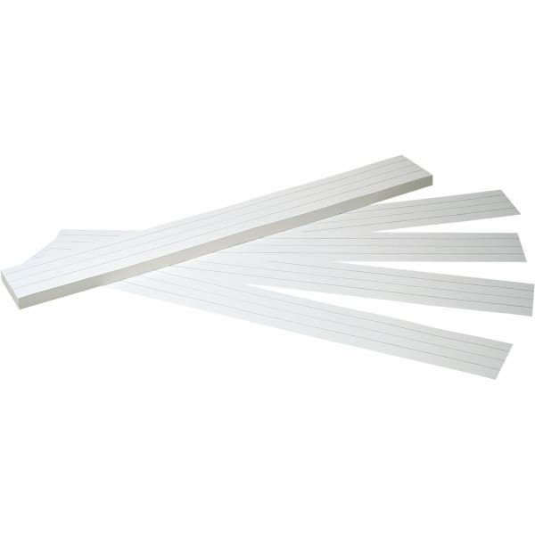 Pacon Sentence Strips, 3in x 24in, White Tagboard, Pack Of 100