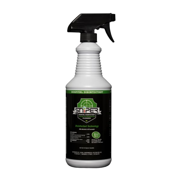 Sniper Hospital Disinfectant Odor Eliminator & All-Purpose Cleaner Spray, 32 Oz