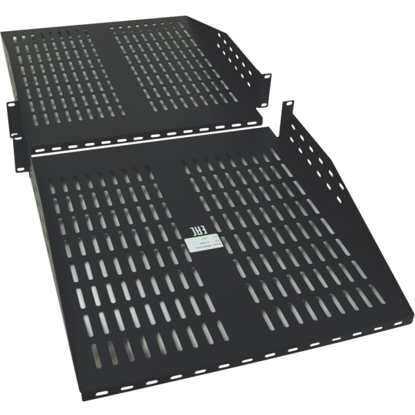 Eaton Tripp Lite Series Rack Cantilever Fixed Shelf 2-Post 4-Post Compatible 2URM - Rack shelf - black - 2U