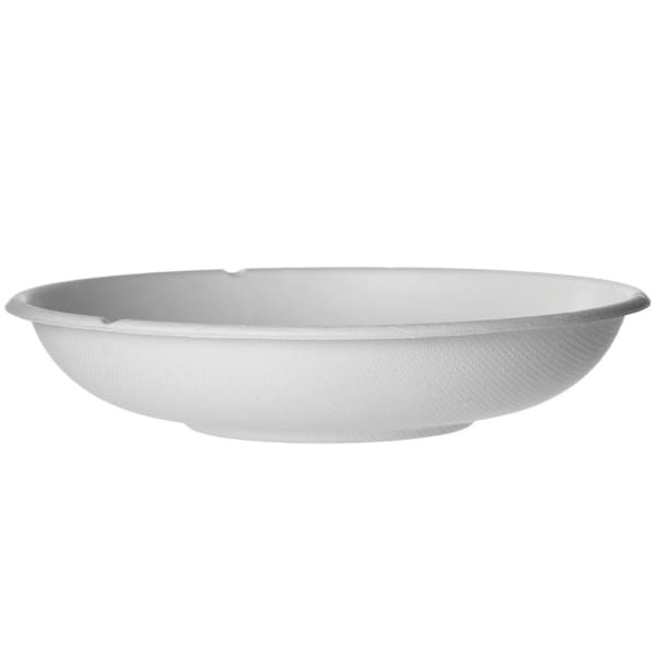 Eco-Products Vanguard WorldView Sugarcane Coupe Bowls, 24 Oz, White, Pack Of 400 Bowls