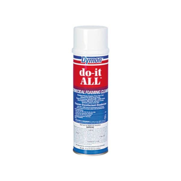 Dymon Do-It-All Foaming Germicidal Cleaner - For Multipurpose - 18 fl oz (0.6 quart) - Disinfectant, Deodorize, Odorless, Non-abrasive - White - 12 / Carton