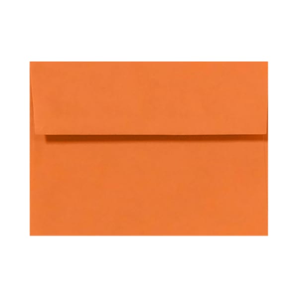 LUX Invitation Envelopes, A6, Peel & Press Closure, Mandarin Orange, Pack Of 500