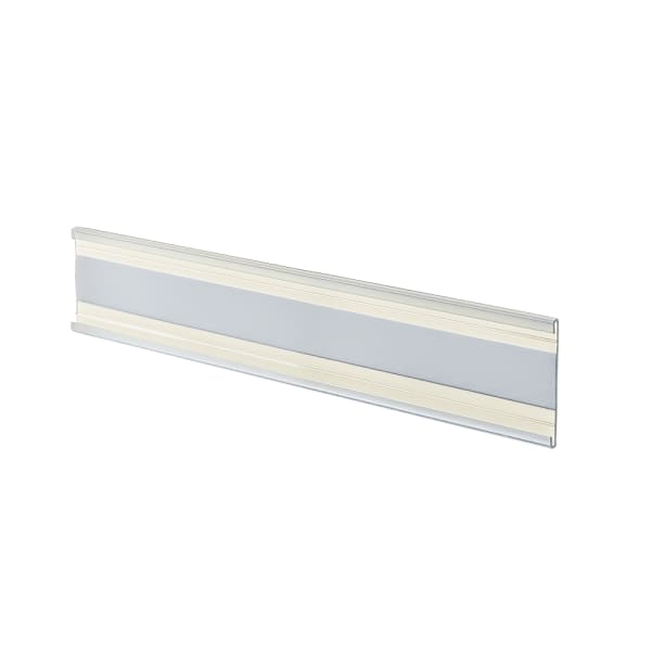 Azar Displays Adhesive-Back Acrylic Nameplates, 2in x 8 1/2in, Clear, Pack Of 10